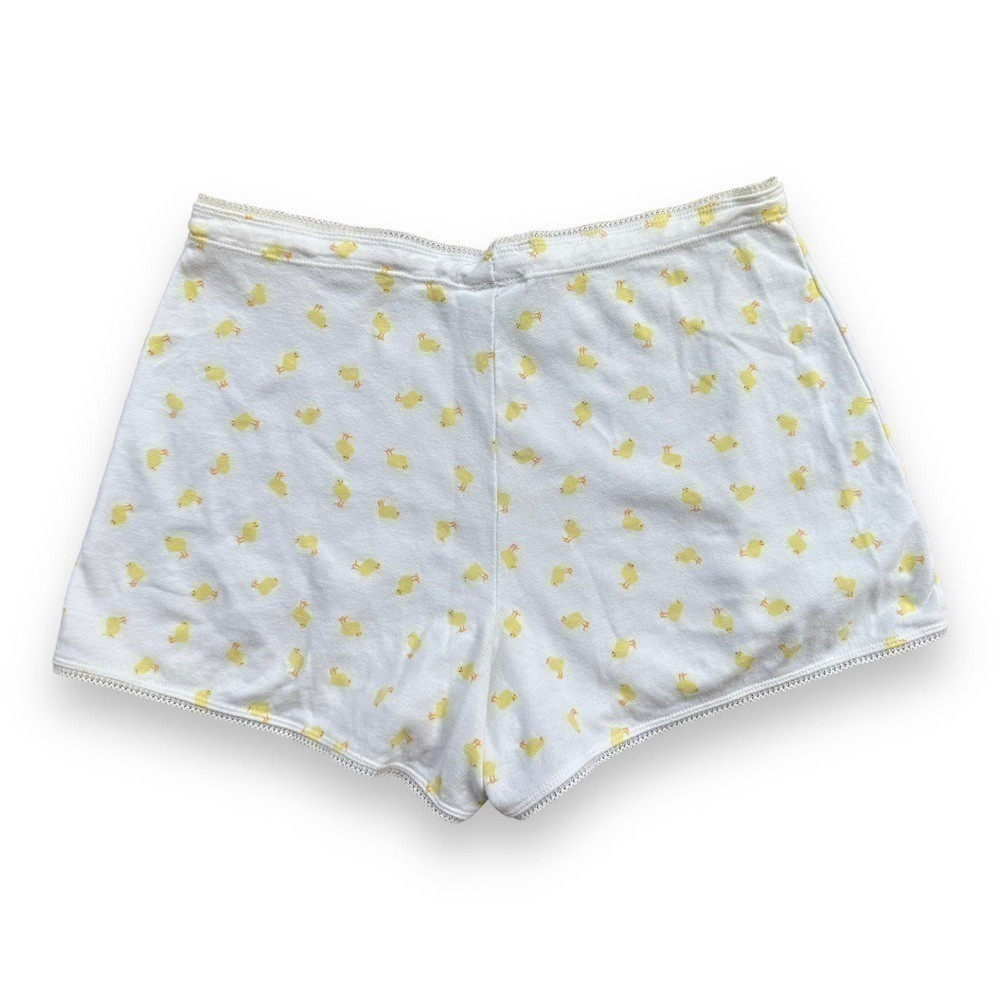Target White and Yellow Easter Baby Chick Pajama Shorts | Size Medium - Picture 2 of 7
